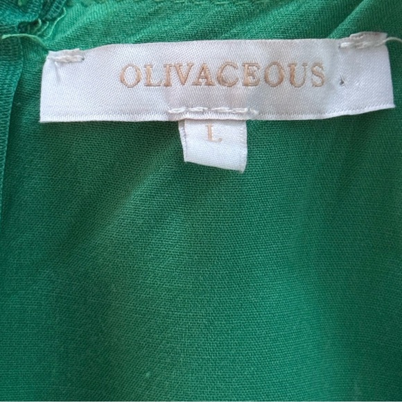 Blue and Green Floral Mini Dress with Cutouts Size Large - Picture 3 of 4